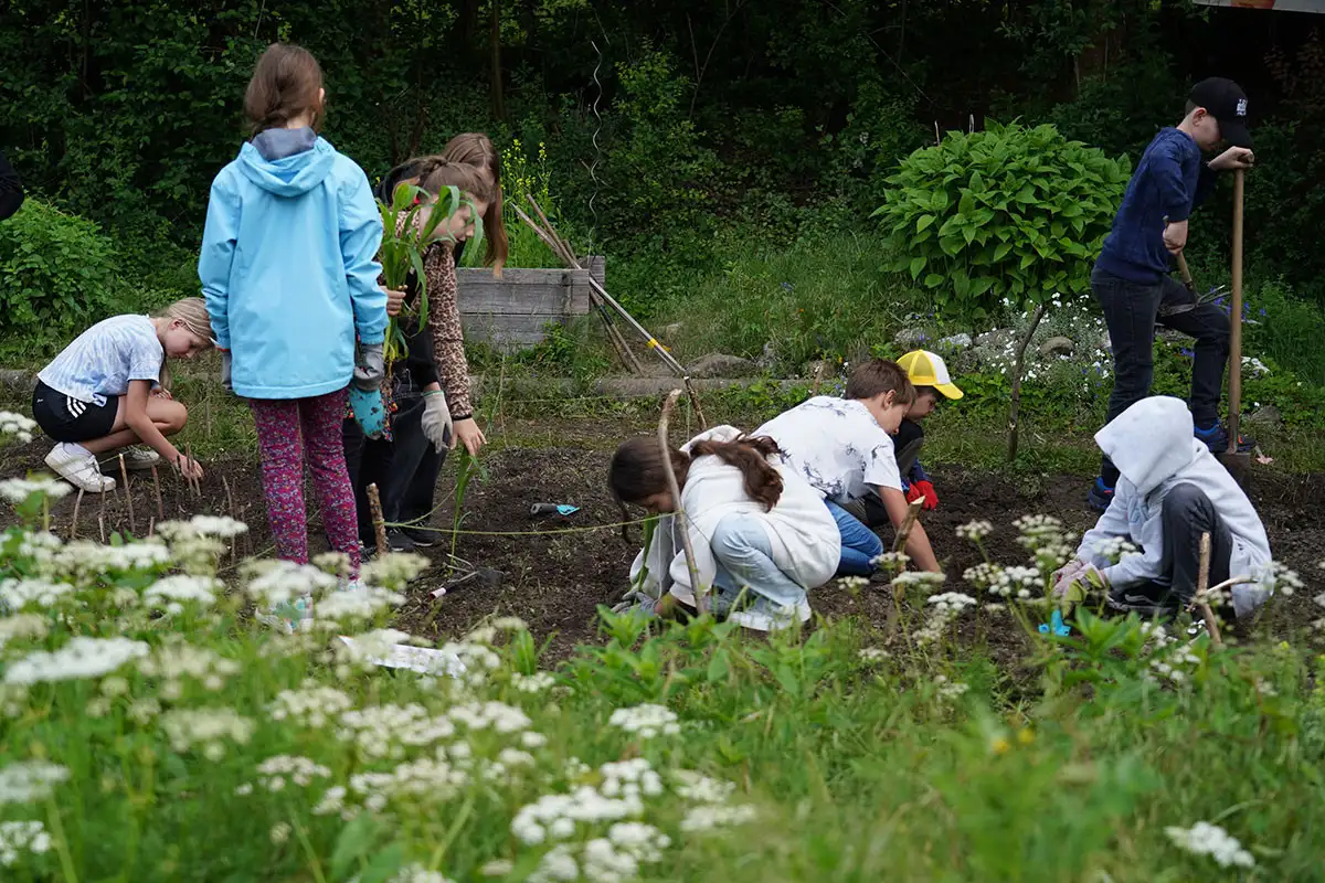 Planting, watering, cultivating – and enjoying watching things grow.